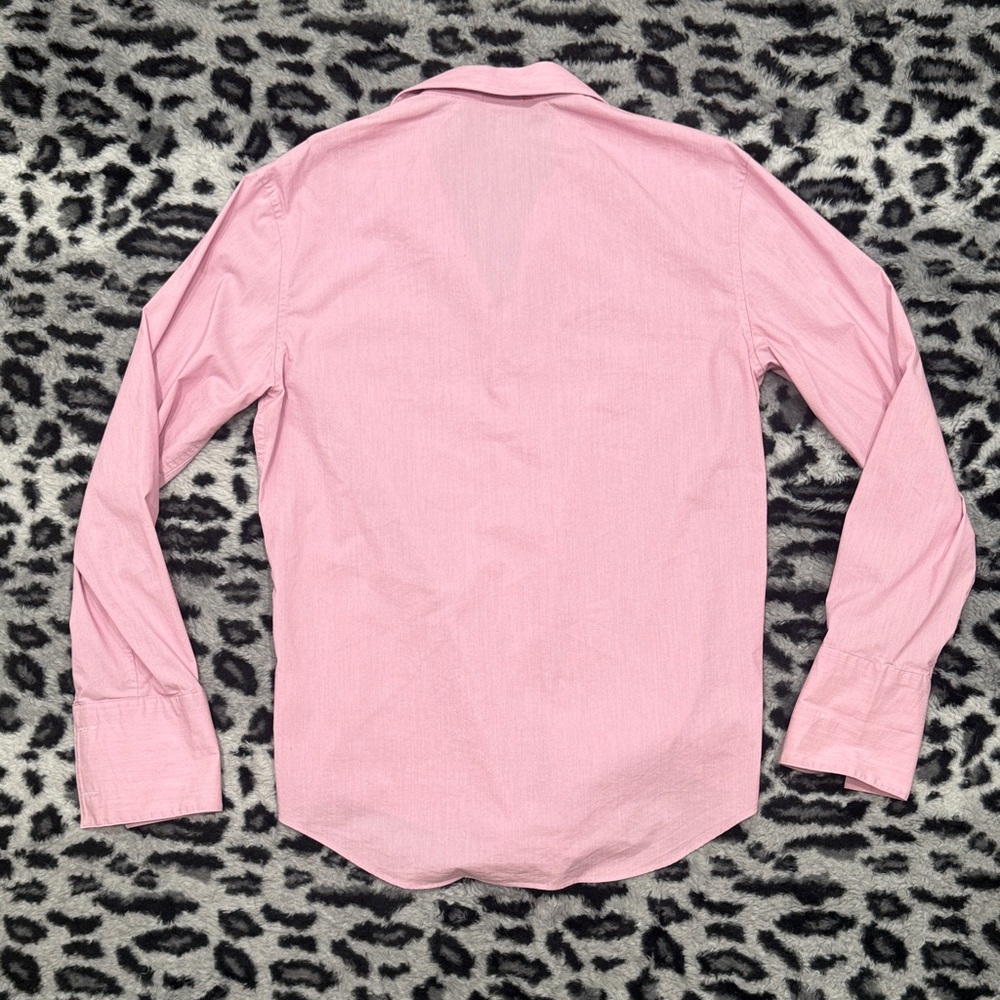 Kenneth Cole Reaction Light Pink Long Sleeve Dress Shirt Slim Fit - Picture 5 of 5